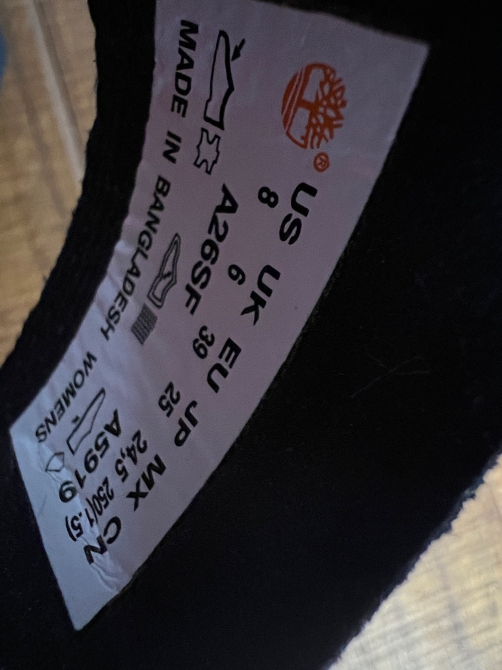 Timberland Black and White Platform Wedge Sandals - Picture 8 of 8